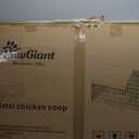 PawGiant Chicken Coop 86"40" Chicken Run Pen for Yard with Cover Outdoor Metal Portable Chicken Tractor Cage Enclosure Crate Outside for Small Animals Duck Rabbit Hen