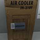 Uthfy Swamp Cooler Air Conditioner, Evaporative Air Cooler with 5.3 Gallon Water Tank, 4 Ice Box, Remote, 12H Timer, 120Oscillation, Portable Cooling Fan with 3 Speeds for Bedroom Home Office