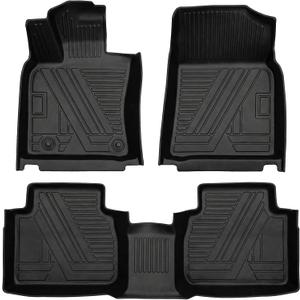 Aiqiying Floor Mats Compatible with Toyota Camry 2025-2026 ModelsAll Weather Waterproof Durable Custom-Fit Front Rear Rows Full Set Protection TPE Carpet Liners Accessories