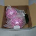 Disco Ball Cherry Disco Mirror Ball Hanging Reflects Light for DJ Club Stage Bar Party Wedding Holiday Decoration Home Cherry Decor (3.9, Pink)