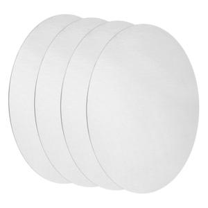 uxcell 4Pcs Aluminum Disc, 6"(150mm) Diameter 0.04"(1mm) Thickness 6061 Aluminum Circle Plates Round Sheets for Metal Stamping
