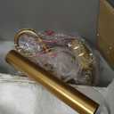 65.5" Natural Real Wood Floor Lamp with S Cluster Pull Chains Dual Switch,Wood Base Tall Lamp,Farmhouse Standing Lamp for Living Room,with Linen Shade,Floor Lamp for Living Room,Bedroom(Bulb Included) (Brown)