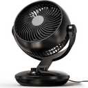 CARONSORT Desk Oscillating Fan, AC Air Circulator Fan, 11 Inch Table Fans for Whole Room, Vertical Manual + Oscillating Fan, 3 Speeds, Quiet Fan, for Bedroom/Dorm/Office/Home, Medium