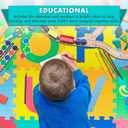ProSource Kids Puzzle Alphabet, Numbers, 36 Tiles and Edges Play Mat, 12" by 12", Abc & 123