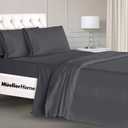 Mueller Luxury 4 Piece Twin XL Sheet Sets - Ultra-Soft 1800 Series, Cooling & Breathable Twin XL Bed Sheets, Hotel Quality Bedding, Deep Pocket up to 16" - Hypoallergenic, Wrinkle-Resistant, Dark Grey