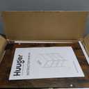 Huuger Nightstand with Charging Station, Side Table with Fabric Drawers, End Table with Open Shelf, Bedside Table with USB Ports and Outlets, Night Stand for Bedroom, Rustic Brown and Black (11.8"D x 15.7"W x 23.6"H (2 Drawers))