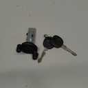 Motoforti Ignition Switch Lock Cylinder, for Chevrolet Silverado 1500 2500 1999-2004, Metal, with 2 Keys, Black Silver Tone, 1 Set