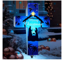 Yousoontic Outdoor Nativity Scene Solar Lighted Religious Christmas Garden Stake Nativity Scene Yard Decorations Solar Light up Holy Night Cross Stake Decor for Christmas Outside Patio Yard(Classic)