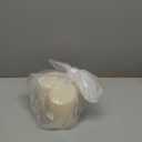 CANDWAX 3x4 inch Pillar Candles Set of 3  Unscented Dripless Rustic Ivory Candles for Home Decor, Weddings, Table Settings