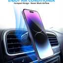 2 x TT&C Phone Holder for Car Universal Magnetic N52 6pc Air Vent Phone Mount for Car, 360 Adjustable Super Strong Magnet for iPhone, Galaxy, Google Pixel and Other Smartphones