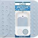ComfiLife Bath Mat for Bathroom Tub and Shower  Non Slip Extra Large Bathtub Mat with Drain Holes & Suction Cups  Machine Washable Rubber Mats to Keep Bathtub Clean (Light Blue, Bubble 16" x 35")