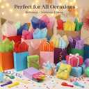 3 Otters 150 Sheets Tissue Paper, 14x20 Inch Tissue Paper for Gift Bags 30 Colors Gift Wrap Supplies Bulk for Crafts Party Decorations Art Projects (multicolor)