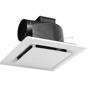 Bathroom Exhaust Fan for Ceiling Mount, 11.8" Household Bath Vent Ventilation Fans with 1.0 Sones Quiet Operation, 110 CFM with 4" Duct Collar, 26W Low Consumption