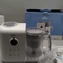 Bear Baby Food Maker with 18.5oz Dual-Layer Steam Baskets, OneStep Baby Food Processor Steamer Puree Blender Grinder Mills, Auto Cooking Grinding&Sterili-zing for Healthy Homemade Baby Food, BPA-Free (White)