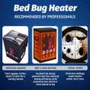 Portable Bed Bug Heater, High-Temperature Heat Treatment System with Timer & Thermometer, 360 Even Heating Chamber for Luggage, Clothes & Household Items