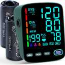 Blood Pressure Monitor,2 Cuff Sizes Automatic Upper Arm Blood Pressure Machine,9-17'' & 13-21'' Extra Large Blood Pressure Cuff Large LED Backlit Screen-3 User Mode/USB Cable and 4 AAA Batteries