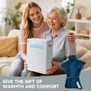 Heating pad for Neck - Wearable Electric Heating Pads for Back, Shoulder and Waist, Large Heat Pad with 4 Massage Modes & 2 Heat Levels for Women, Men, Mom, 24"x35", 2 Motor, Teal