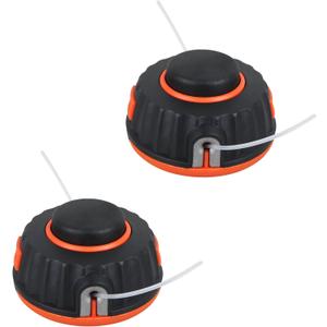 2PCS P25 Double Line Trimmer Head for Poulan Husqvarna MX557/PP125/PP136E/P4500/PPB Series Gas Trimmers - M10x1.25mm Bolt, Replaces 537419211/537419202/596585805, Fits .080"- .105" Line