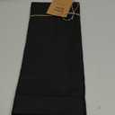 Solino Home Linen Black Table Runner 108 Inches Long - 100% Pure Linen 14 x 108 Inch Table Runner for Spring, Summer - Classic Hemstitch