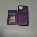 Vinich for iPhone 14 Plus Wallet Case with Card Holder, RFID Blocking Credit Slots Kickstand Shockproof Phone Cover for Women Men, Purple