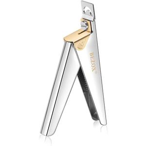 BEZOX Tip Cutters - Sharp Acrylic Nail Clippers, Nail Cutters for False Nails, Fake Nail Trimmer - Stylish Manicure Nail Art Tool (Silver)