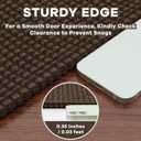 EARTHALL Woven Area Rug 4x6 Ft Washable Rugs for Entryway Non Slip Braided Throw Rugs Bedroom Carpet Cotton Entry Rug Cotton Floor Carpets for Bedroom Dining Room Living Room, Brown