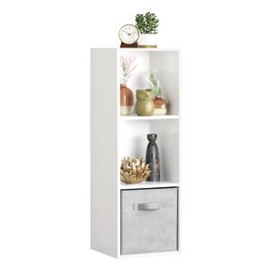 Whitmor 3 Cube Bookcase Stackable MDF Storage Organizer 11 Inch