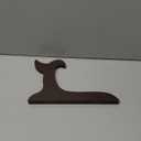 uxcell 10" Easel Plate Holder, Wooden Folding Display Stand Brown for Decorative Picture Frame