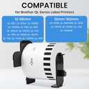 12 Rolls Compatible with Brother DK-22205/DK-2205 (2.4 in x 100 ft) Continuous Shipping Address Labels Replacement Refills QL-800 QL-820 QL-810 QL-1110 QL Label Printer
