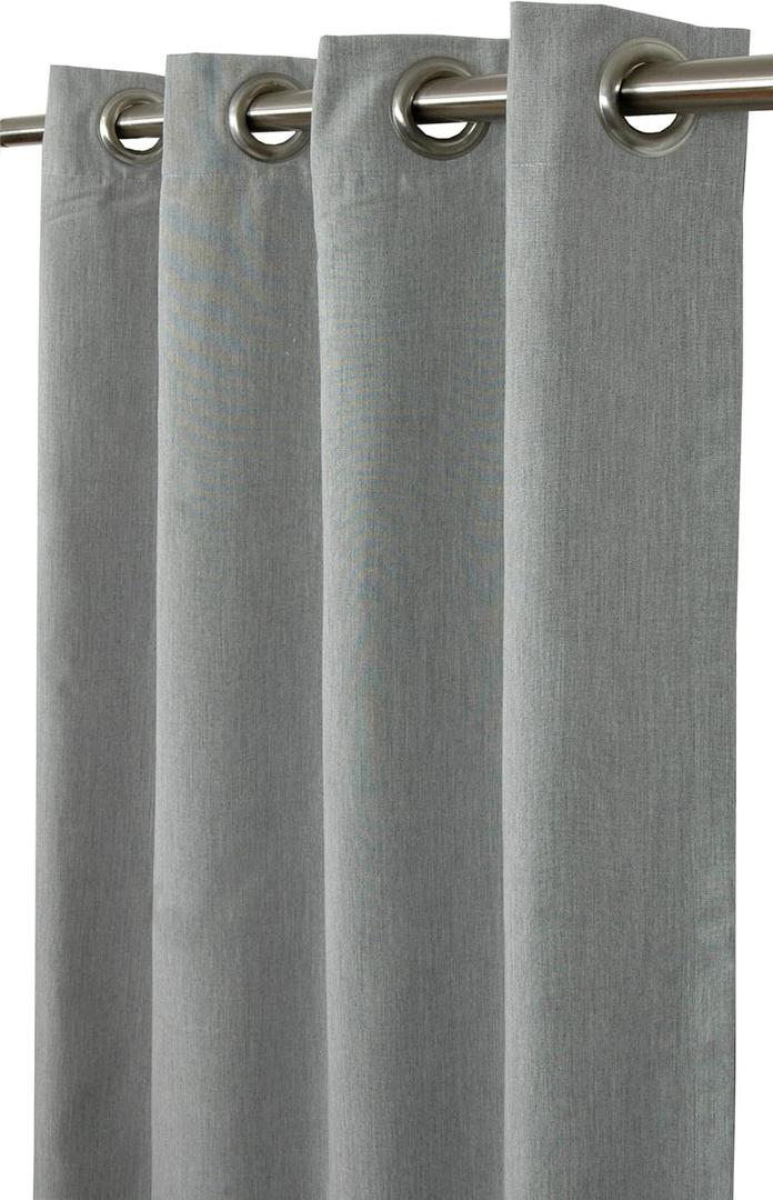 Outdoor/Indoor Sunbrella Curtain 84 inch x 50 inch with 8 Stainless Steel Grommets Canvas Granite