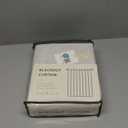 INOVADAY 100% Blackout Curtains for Bedroom, Black Out Curtains 84 Inch Long, Clip Rings Linen Blackout Drapes, Thermal Insulated Room Darkening for Living Room, 2 Panels - Beige,W50xL84