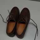 ONEENO Women's Dress Brogue Lace-up Leather Oxford (8.5, Brown)