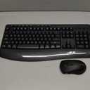 Wireless Keyboard and Mouse Combo,Silent Soft Touch Quiet Keyboard Less Noise 90%,Ergonomic with Wrist Rest,2.4GHz 104 Keys Full Size,2400 DPI Mouse,for Office/Work/Home/PC Computer/Laptop/Mac,Black