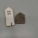 Primitives by Kathy Set of 3 Rustic Wooden House Figurines