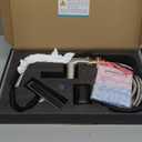 BARROCK Waterfall Bathroom Faucets with Pull Down Sprayer, Modern Pull Out Bathroom Sink Faucet with Fahrenheit Digital Temperature Display, Height Adjustable Basin Tap No Battery Needed, Chrome