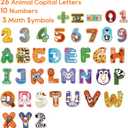 Magnetic Letters and Numbers for Kids - Colorful ABC Magnetic Letters for Grandkids Stocking Stuffers for Kids Preschool Learning Spelling