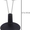 2 x NUOBESTY Doll Stands Display Holder Doll Bracket Support Bear Stand for Home Black 15cm 4pcs