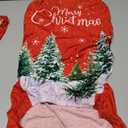 6 Pcs Winter Chair Covers Set Removable Washable Stretch Dining Room Slipcovers Parson Chair Protector for Winter Home Ceremony Party Decoration (Classical,Red)