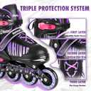Adjustable Inline Skates for Girls and Boys with Full Light Up Wheels, Fun Illuminating Beginner Roller Skates Blades for Kids Youth Adult Women and Men, Outdoor and Indoor, Size: X-Large - Adult (9-12 Women/8-11 Men)
