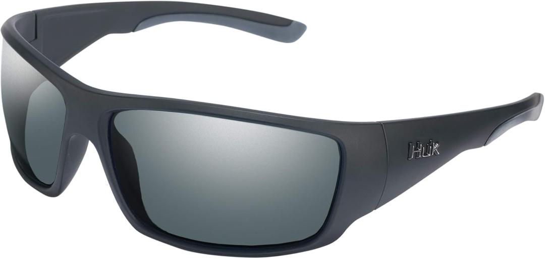 HUK Sunglasses, Polarized Lens Eyewear with Performance Frames, Fishing, Sports & Outdoors Sunglasses