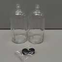 Vivaplex, 2, Clear, 32 oz Glass Bottles, with Lids