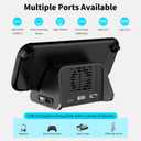 Switch 2 Dock Station, Switch 2 Portable TV Docking Station with Cooling Fan, 4K@120Hz HDMI Output, Dual USB Ports & Type-C Charging, Replacement Docking for Nintendo Switch 2