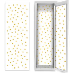 Hsei Deluxe School Locker Magnetic Wallpaper 12" x 36" Decorative Removable Magnetic Locker Covering Accessories for Girl Boy School Office University(Yellow Dots)