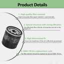 49065-0724 Oil Filter Compatible With Kawasaki 49065-7010 FX751V FX801V FX850V FX921V FH381V FH430V FH480V FH541V FH580V FH601V FH641V FH680V FH721V FH601D FH680D FH721D FH770D KAF300 400 620 (4)