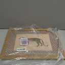 Vintage Leopard Wall Art Cheetah Safari Wall Decor Paintings, Wildlife Animal Poster Canvas Prints Aesthetic for Living Room Bedroom 12x16 inch Wood Framed (Brown)