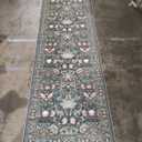 Washable Water-resistant Green Rug 3x10ft