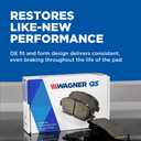 Wagner QuickStop ZX1691 Disc Brake Pad Set, Chamfered Edges for Smooth, Quiet Stops, Fits 20132022 Ford F-250 Super Duty