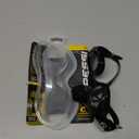 Cressi Adult Swimming Goggles with Curved Lenses for Wide Vision - Right made in Italy (Black/Black, Clear Lens)