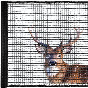 Junkogo Deer Fence Netting for Garden, 4x100 FT Plastic Mesh Fencing Roll 36 by 99