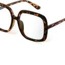 miyya Oversized Blue Light Glasses for Women, Retro Fashion Computer Glasses, Anti-Glare, Eye Strain Relief